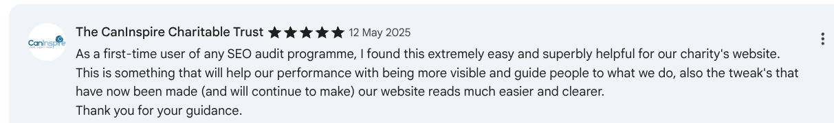 Testimonial from The CanInspire Charitable Trust